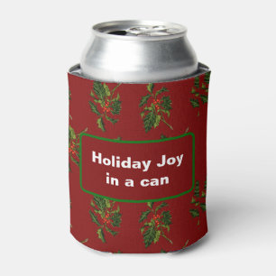 Snarky Holiday Holly Can Cooler