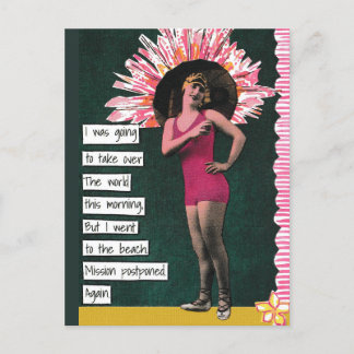 Snarky Vacation Postcard Beach Day