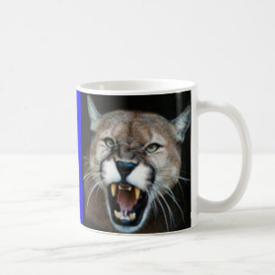 Snarling Cougar, seated cougar Coffee Mug