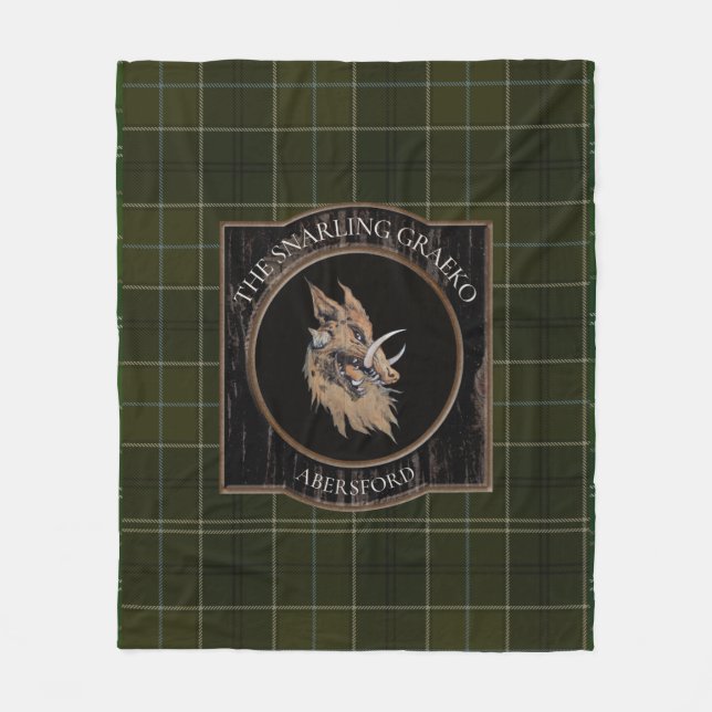 Snarling Graeko Fleece Blanket (Front)