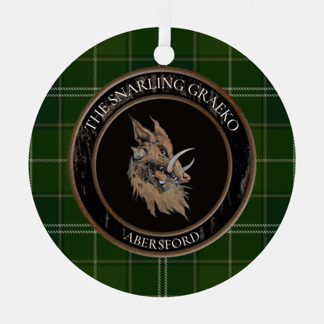 Snarling Graeko Xmas Ornament (Front)