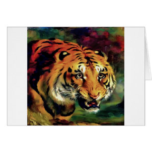 Snarling Tiger Artistic Portrait