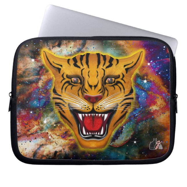 Snarling Tiger Nebula Laptop Sleeve (Front)