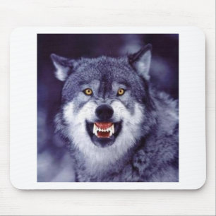 Snarling Wolf Mouse Pad
