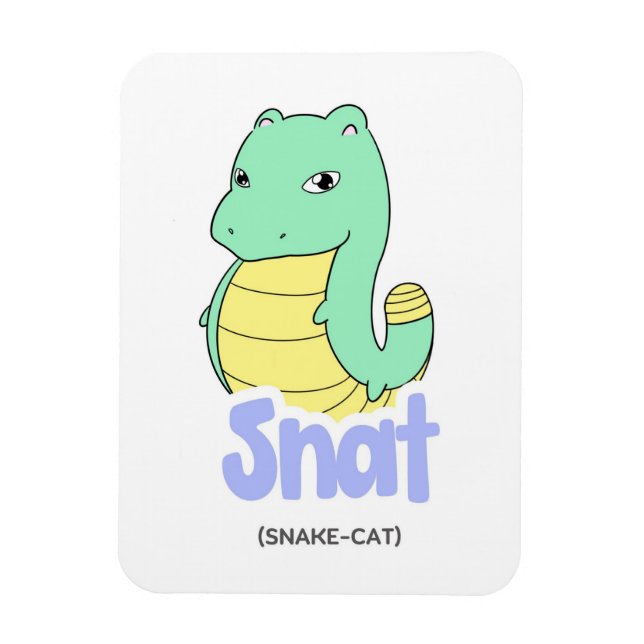Snat (Snake + Cat) Cute Flexible Magnet (Vertical)