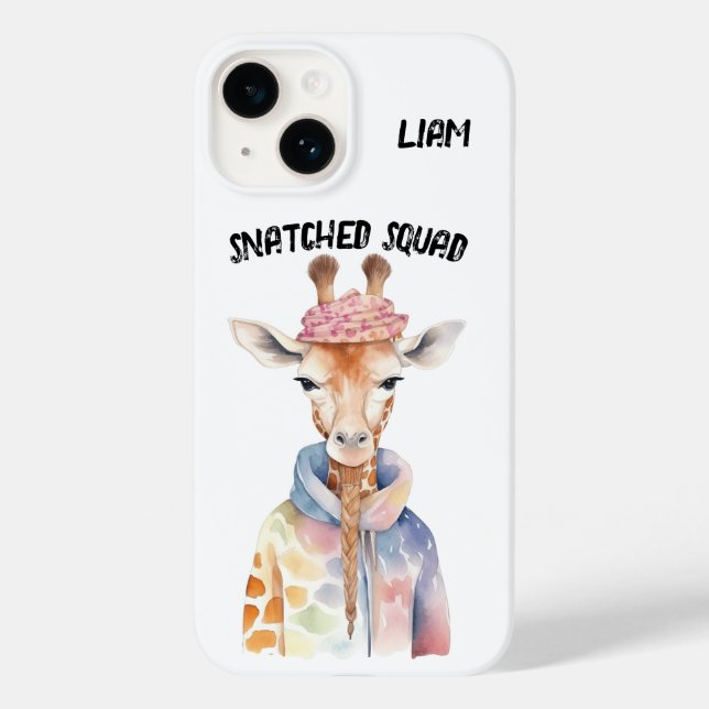 "Snatched Squad" Giraffe Case-Mate iPhone Case (Back)