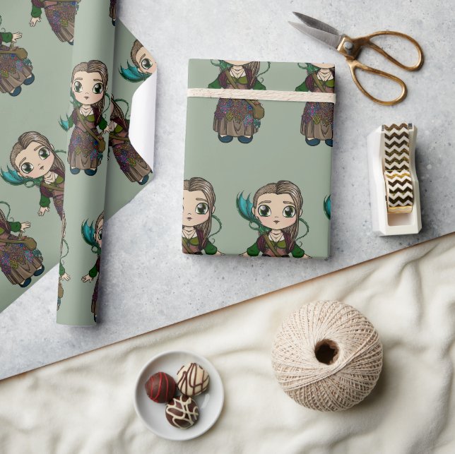snàthdearc wrapping paper (Crafts)