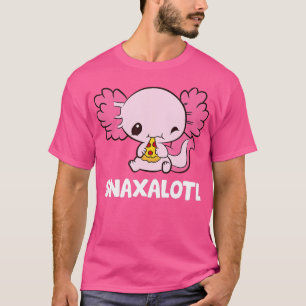 Snaxalotl Funny Axolotl Pizza Cute Axolotl  T-Shirt