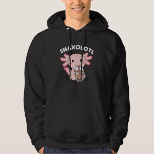 Snaxolotl Axolotl Bubble Tea Lovers Sweet Animals Hoodie