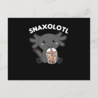 Snaxolotl Axolotl Bubble Tea Lovers Sweet Animals