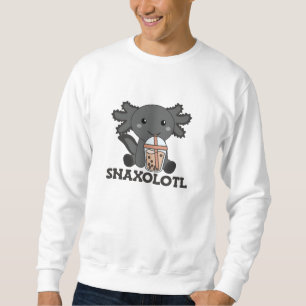 Snaxolotl Axolotl Bubble Tea Lovers Sweet Animals Sweatshirt