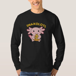 Snaxolotl Axolotl Lover Cute Animals Pizza T-Shirt