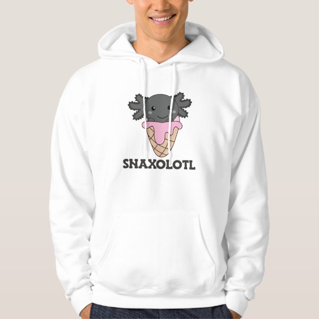 Snaxolotl Axolotl Strawberry Ice Lovers Sweet Hoodie (Front)