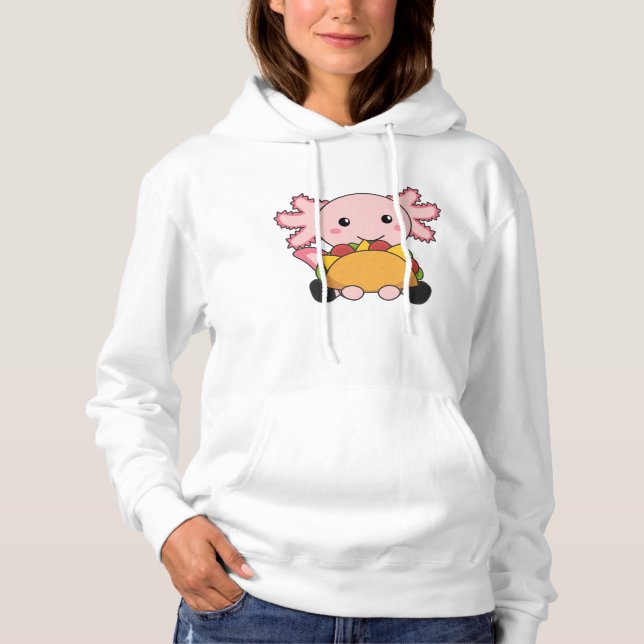 Snaxolotl Axolotl Tacco Lovers Sweet Animals Hoodie (Front)