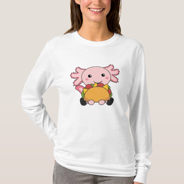 Snaxolotl Axolotl Tacco Lovers Sweet Animals T-Shirt (Front)