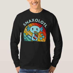 Snaxolotl  Kids Youth Salamander Lizard Cute Axolo T-Shirt