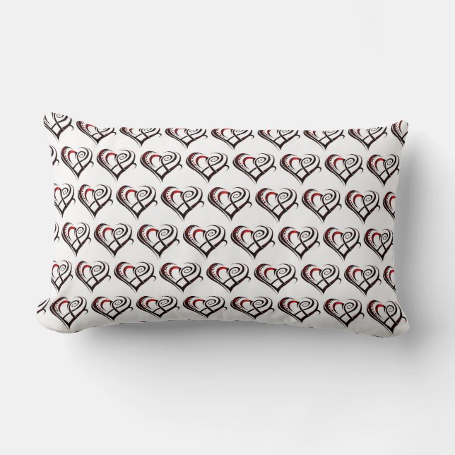 SNAZZY AND JAZZY HEARTS PILLOW (Front)