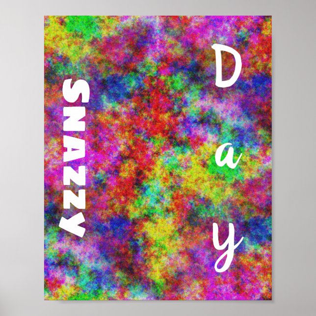 Snazzy Day Psychedelic Poster (Front)
