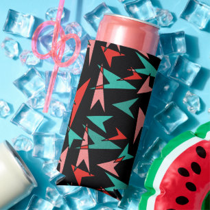 Snazzy Mid Century Modern Arrows Seltzer Can Cooler