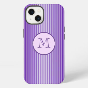 Snazzy Sophisticates Purple Glow Stripes Custom iPhone 13 Case