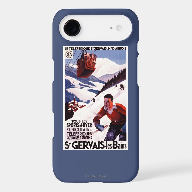 SNCF Railway Cable Car Promo Poster Case-Mate iPhone Case (Back)