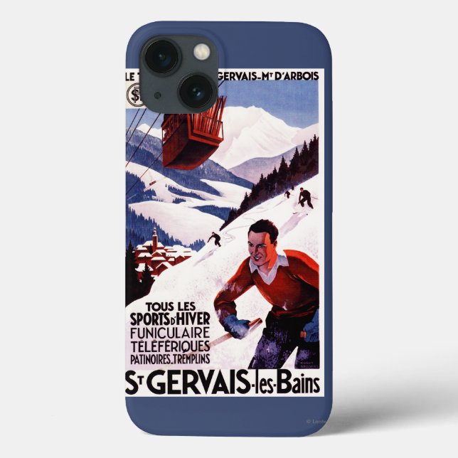 SNCF Railway Cable Car Promo Poster Case-Mate iPhone Case (Back)