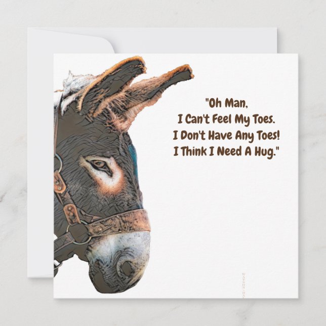 Sneak Peek - Donkey Invitation (Front)