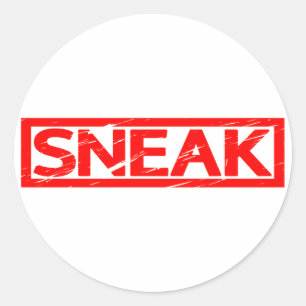 Sneak Stamp Classic Round Sticker