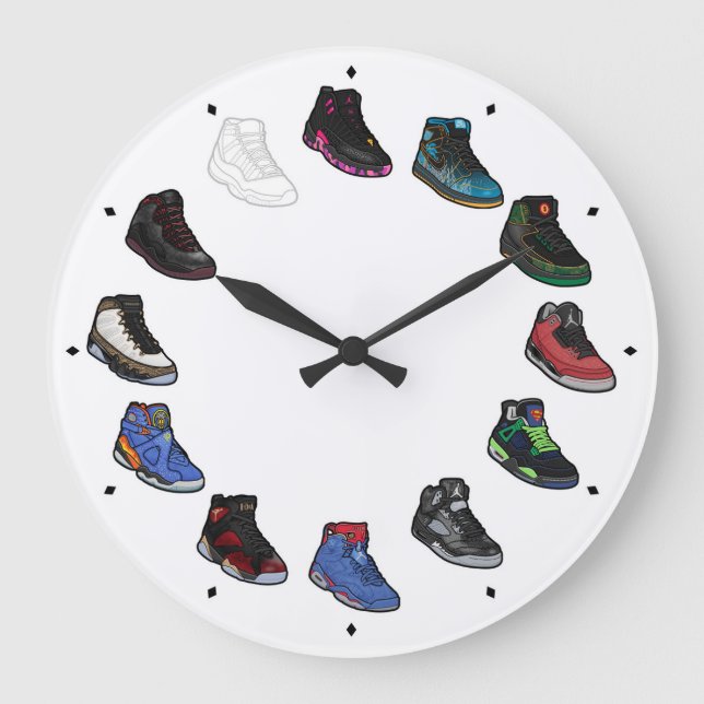 Sneaker Acrylic Wall Clock (DB's) (Front)