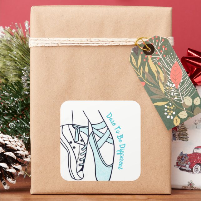 Sneaker/Ballet Slipper Sticker (Holiday)