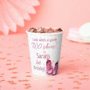 Sneaker Birthday, Baby Shoe 2nd Birthday Paper Cups