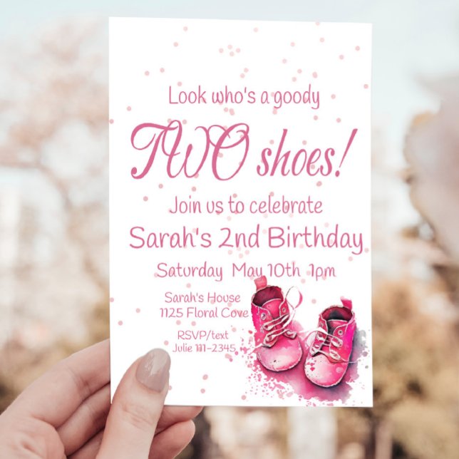 Sneaker Birthday, Sneaker 2nd Birthday Invitation (Creator Uploaded)