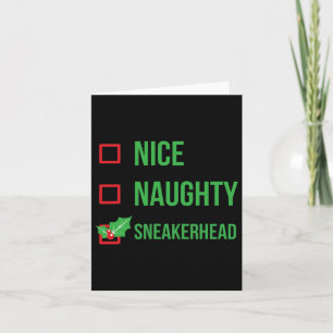 Sneakerhead Funny Pajama Christmas 1  Card