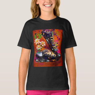 Sneakers and Daisies Impressionistic Orange Magnet