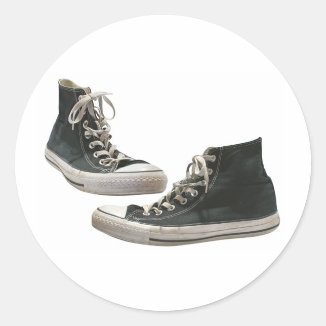 Sneakers Classic Round Sticker (Front)