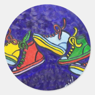 Sneakers Classic Round Sticker