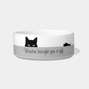 Sneaky Cat Brought You a Gift Bowl