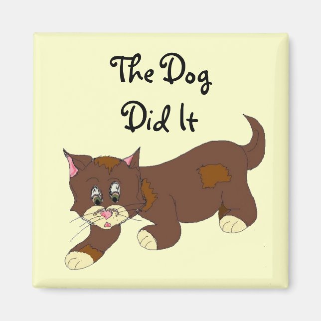 Sneaky Cat Magnet (Front)