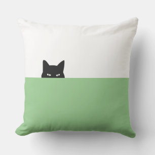 Sneaky Cat Square  Cushion