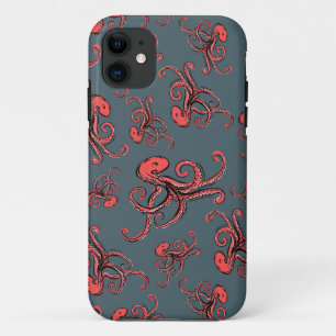 Sneaky Octopus Pattern Case-Mate iPhone Case