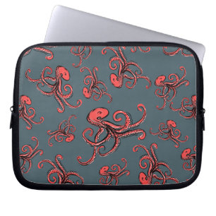 Sneaky Octopus Pattern Laptop Sleeve