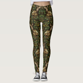 Sneaky Peeking Hare Leggings – Cute