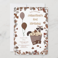 Sneaky Racoon & Chocolate Cupcake Birthday