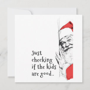 Sneaky Santa Just Checking Kids