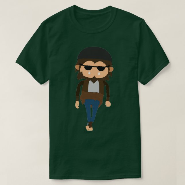 Sneaky Sasquatch Cool Sasquatch T-Shirt (Design Front)