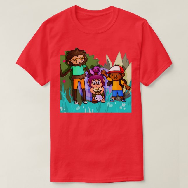Sneaky Sasquatch Fan Art HandDrawn Present T-Shirt (Design Front)