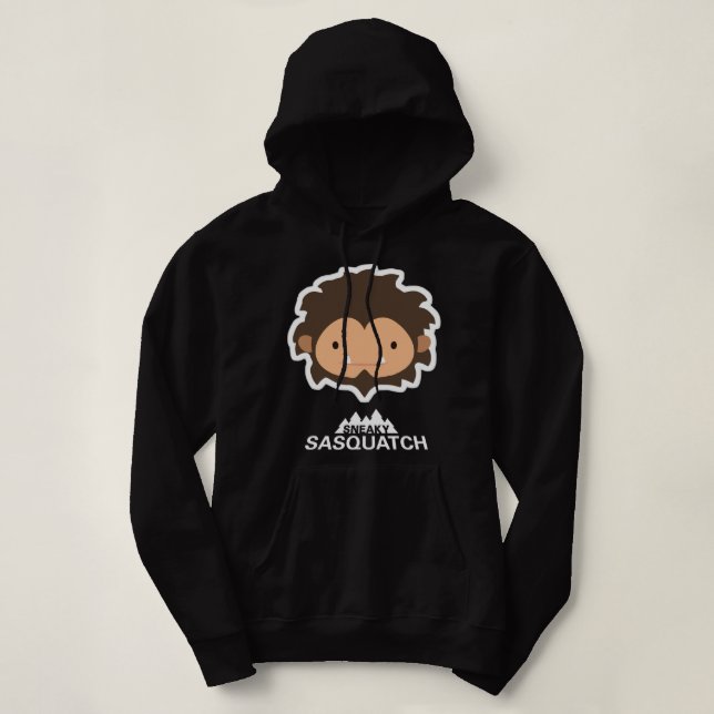 Sneaky Sasquatch Head Classic Hoodie (Design Front)