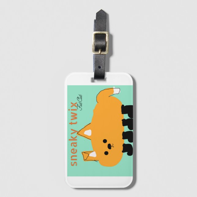 Sneaky twix luggage tag (Front Vertical)
