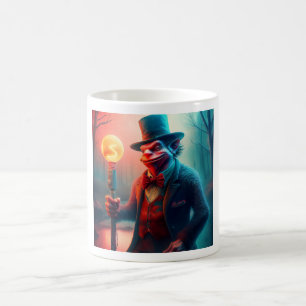 Sneering Troll Strolls Through Charred Forest Coffee Mug