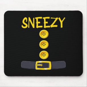 Sneezy Dwarf Halloween Costume Colour Matching Sle Mouse Pad